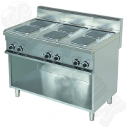 Cooker 6 heating plates - Electrically heated   ECO RANGE